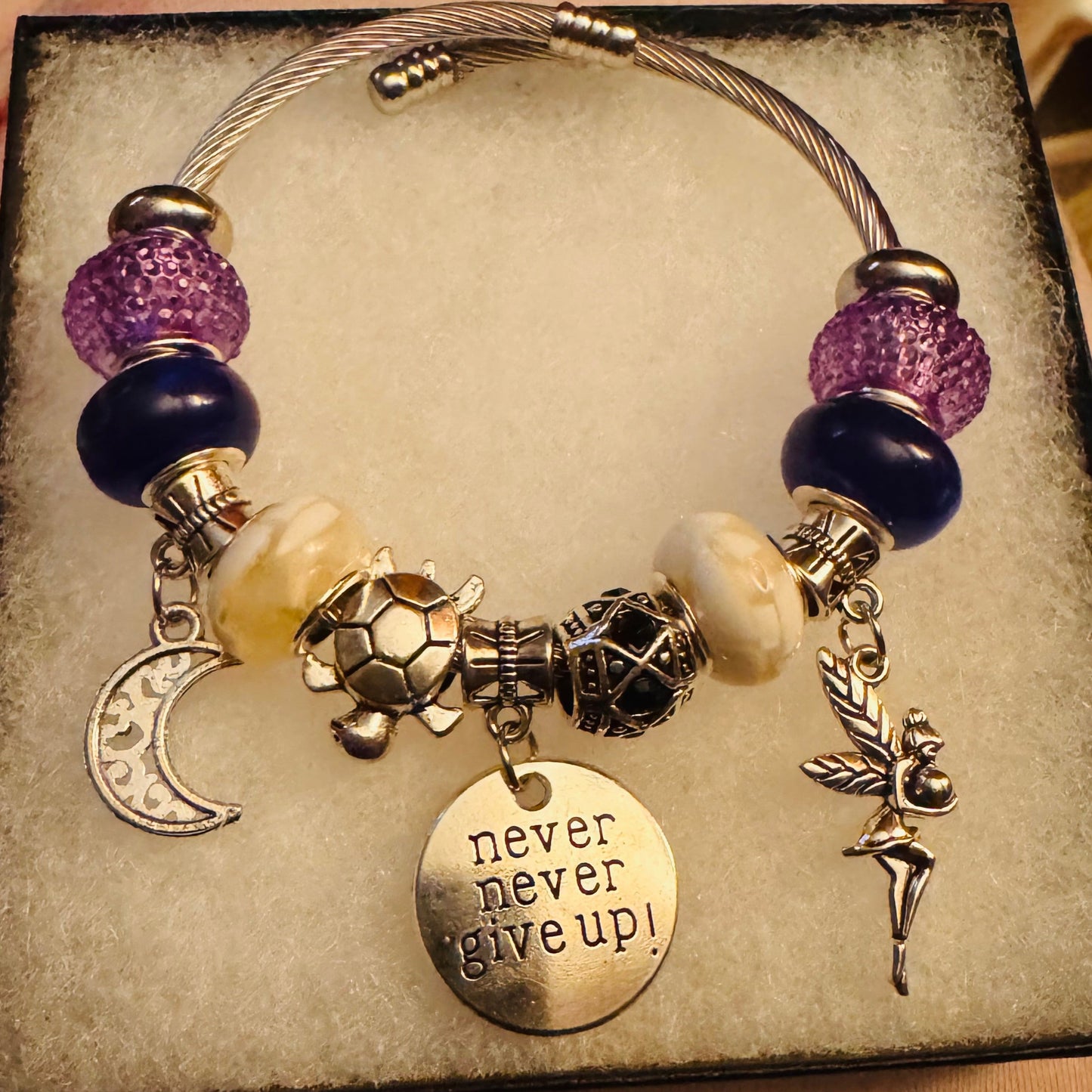 Purple Series charm bracelet