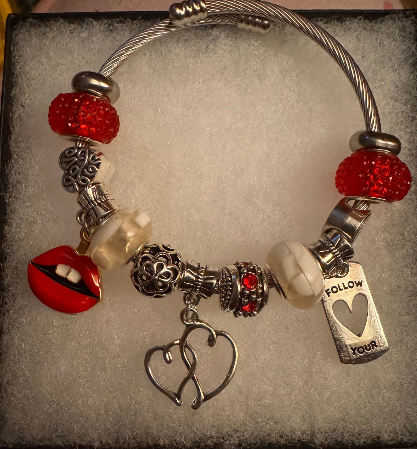 Red Series charm bracelet