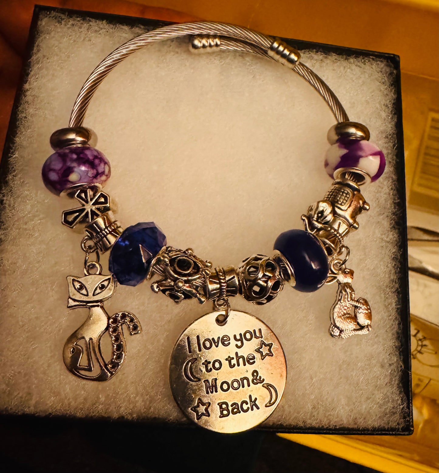 Purple Series charm bracelet