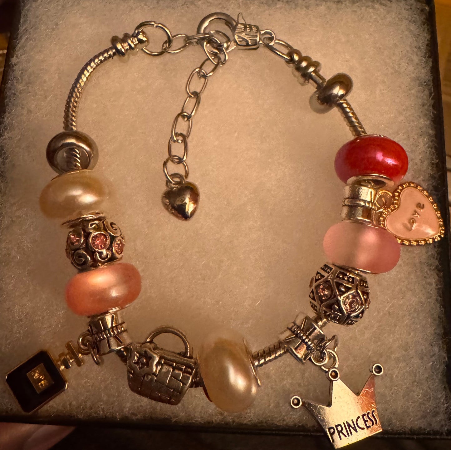 Pink Series charm bracelet
