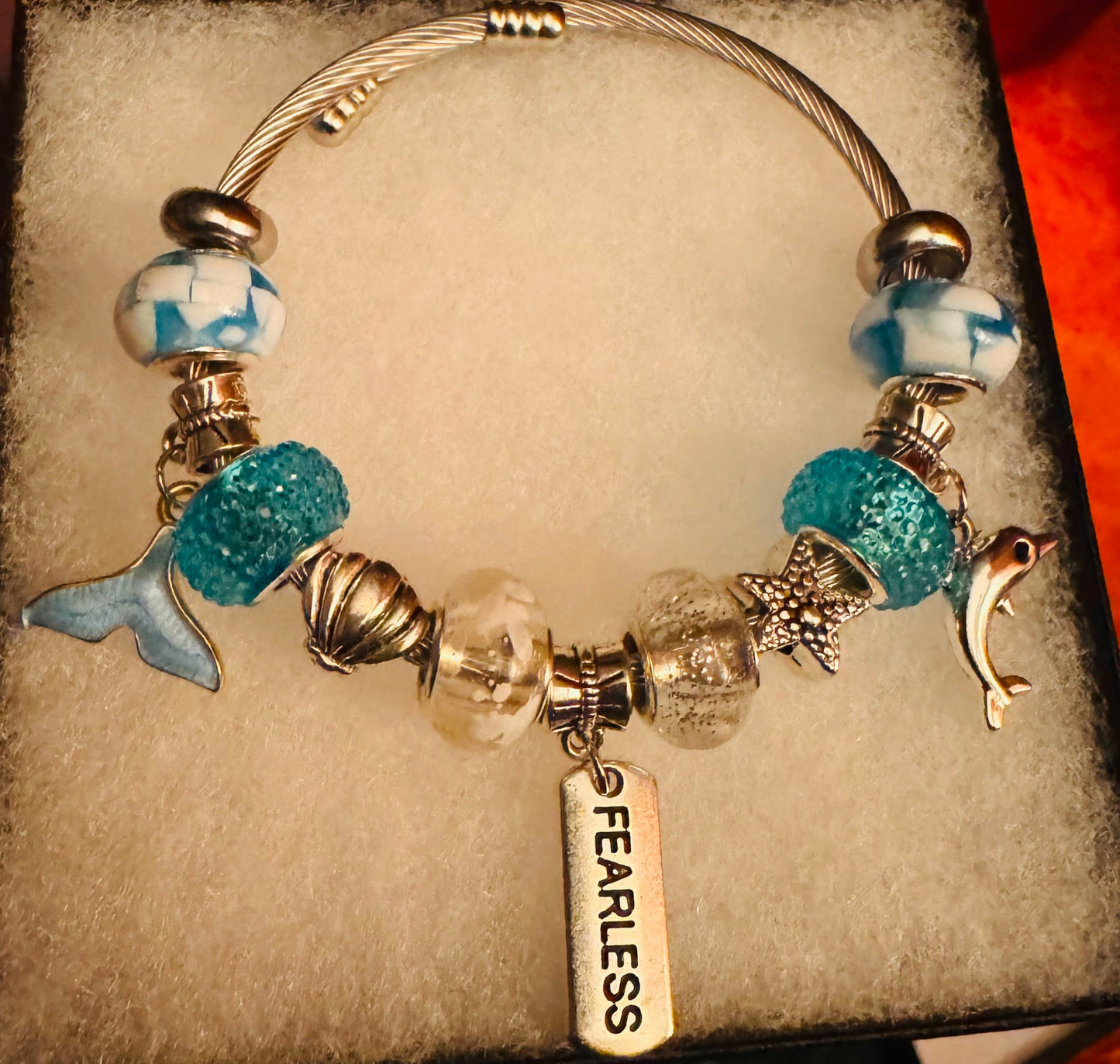 Blue Series charm bracelet