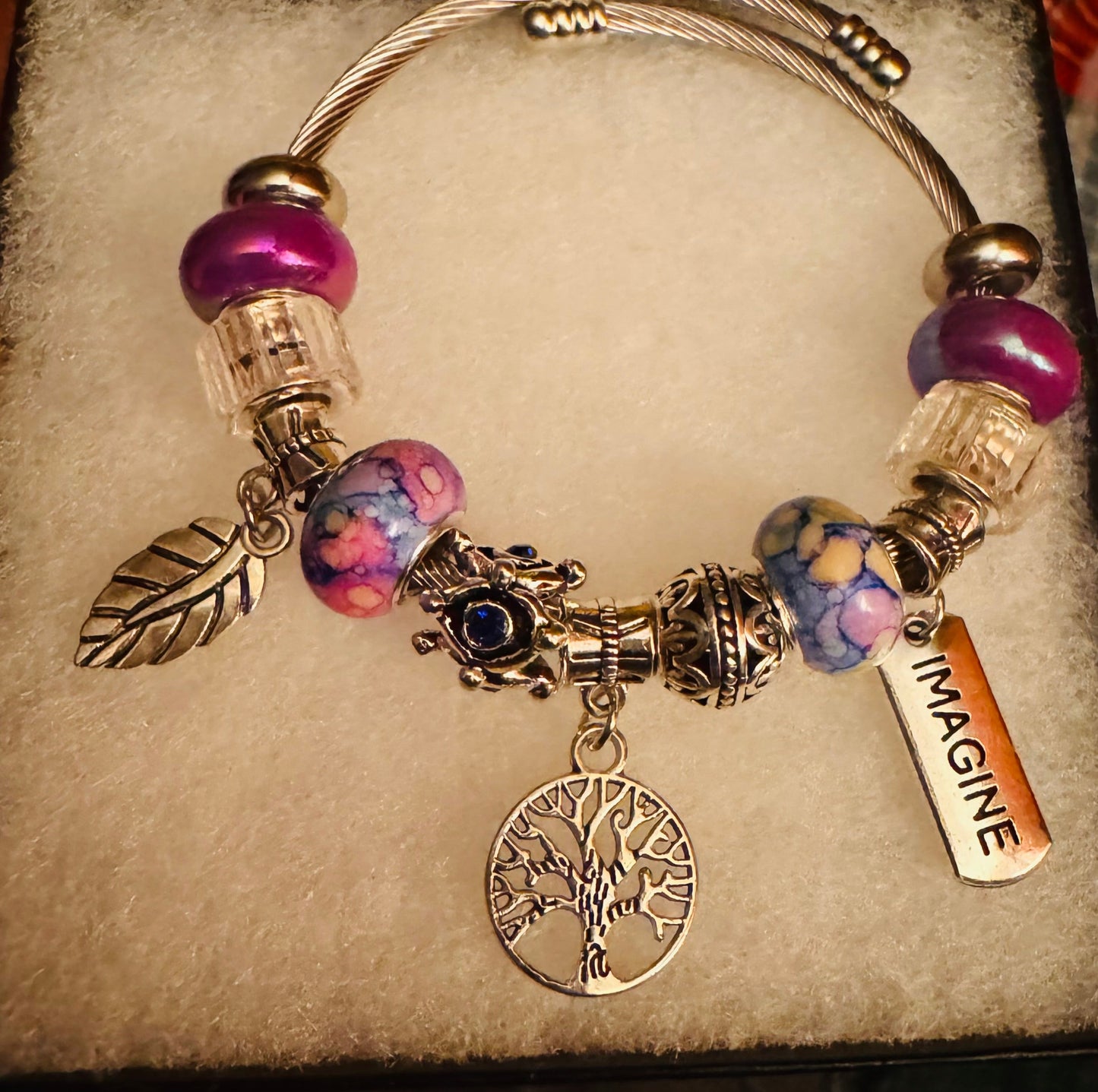 Purple Series charm bracelet