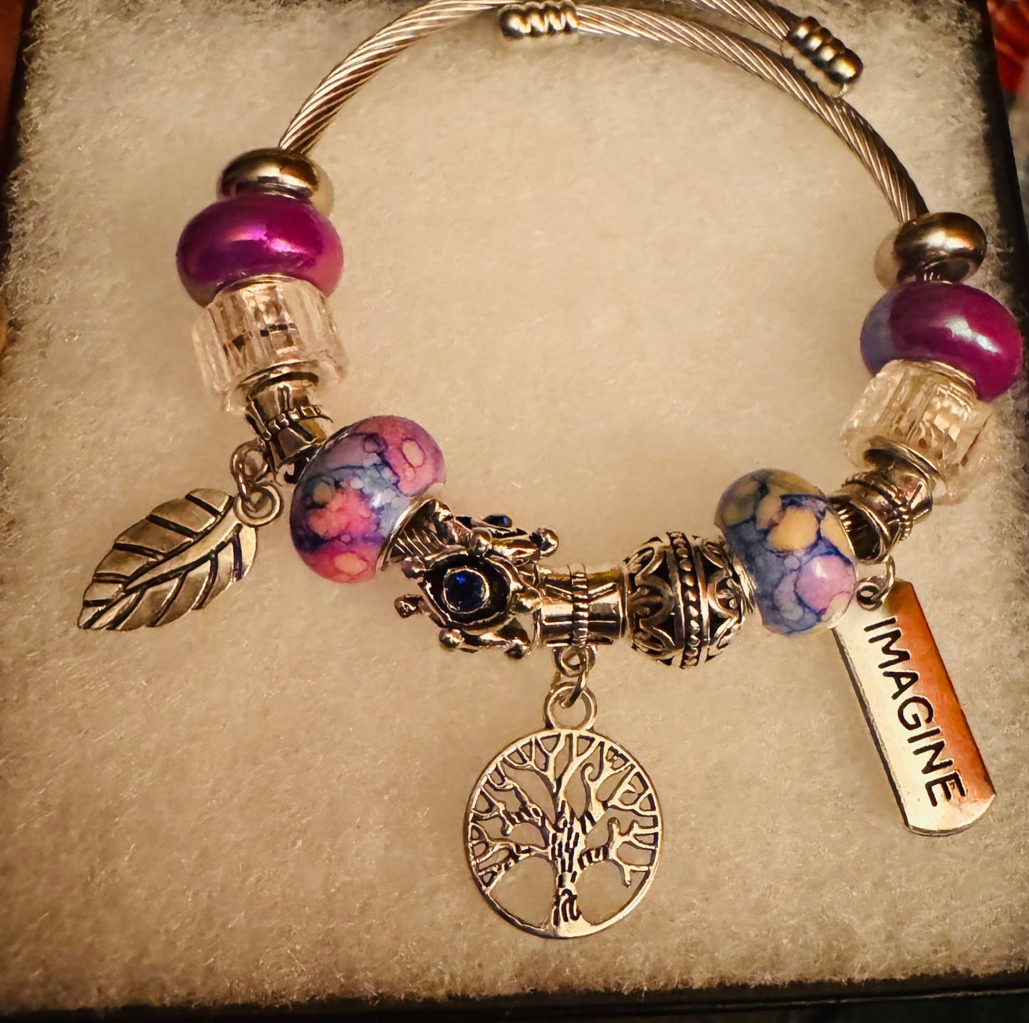 Purple Series charm bracelet
