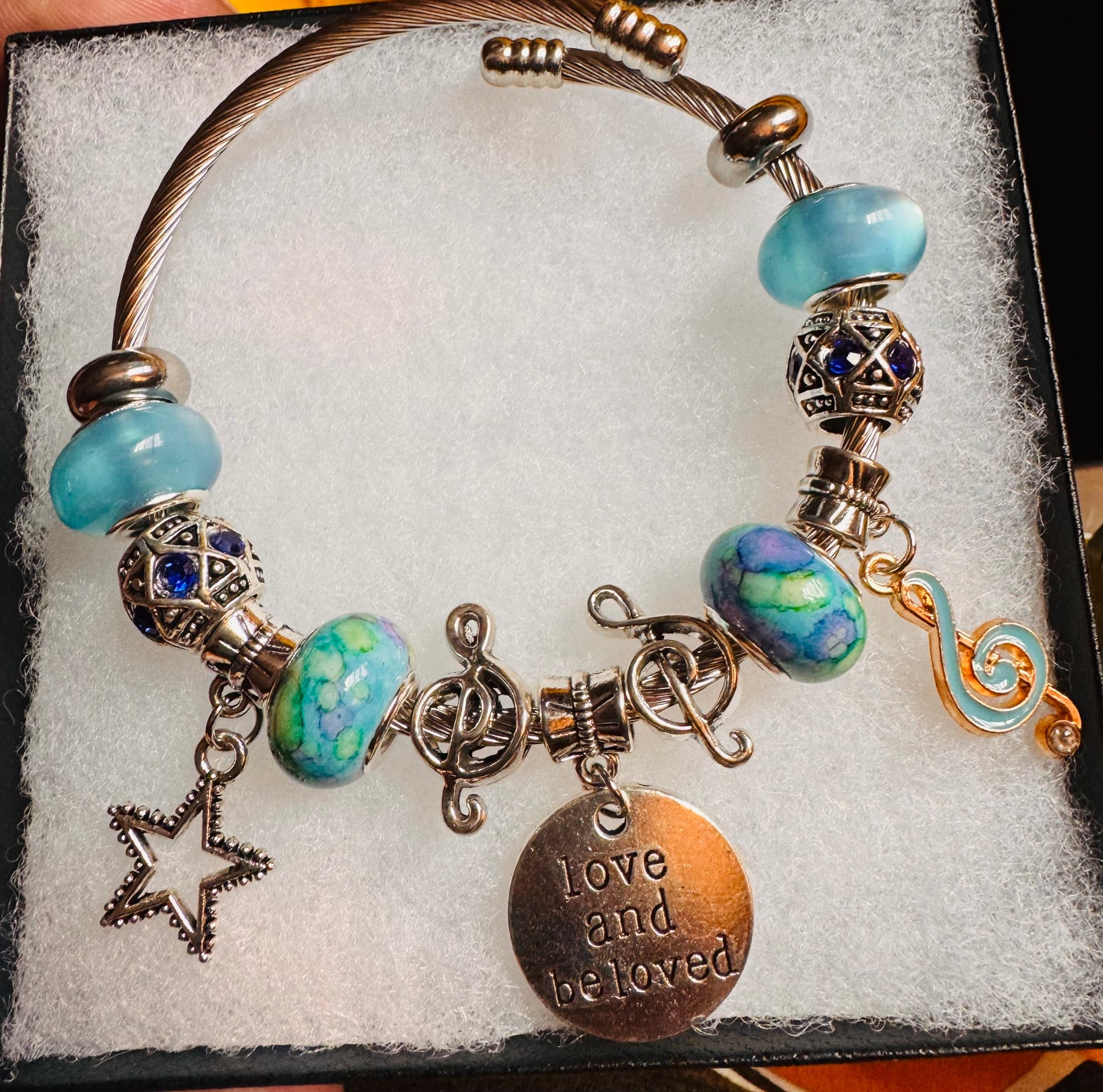 Blue Series charm bracelet