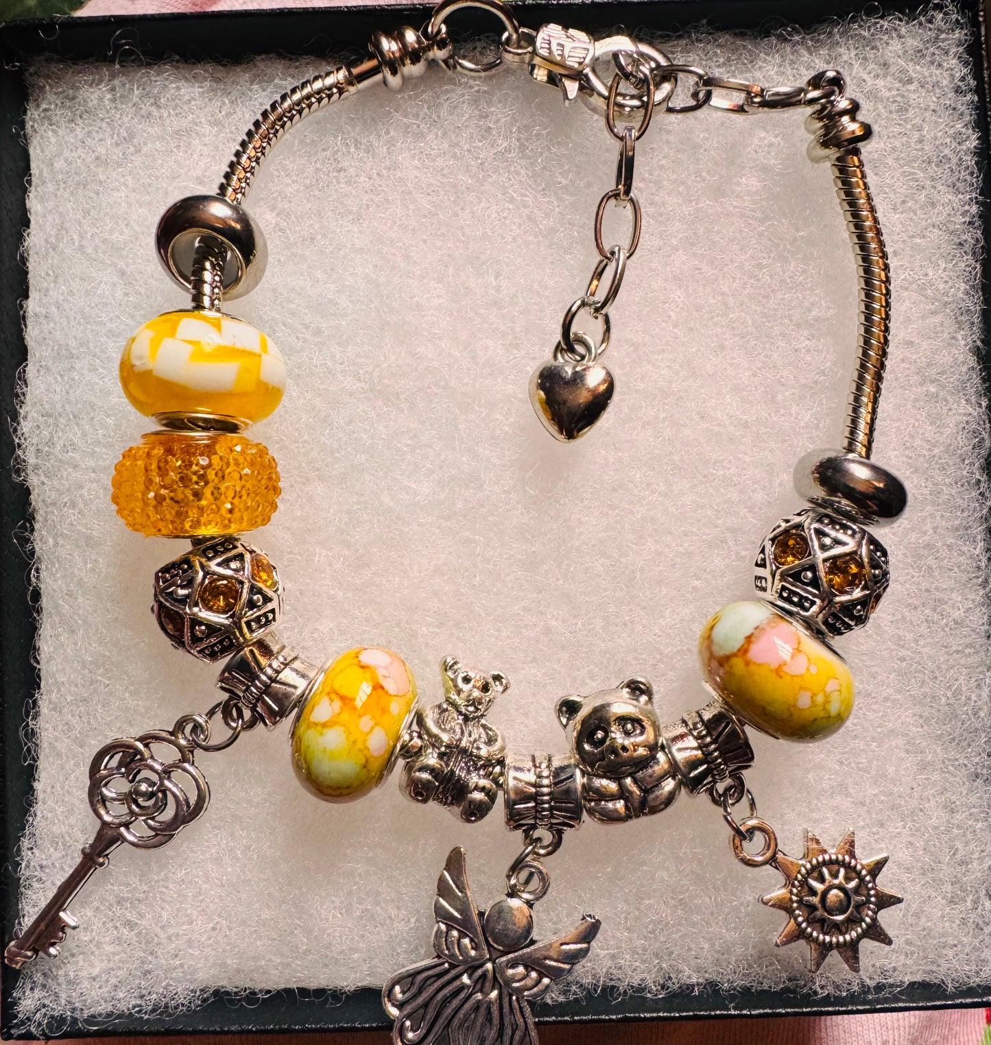 Yellow series charm bracelet