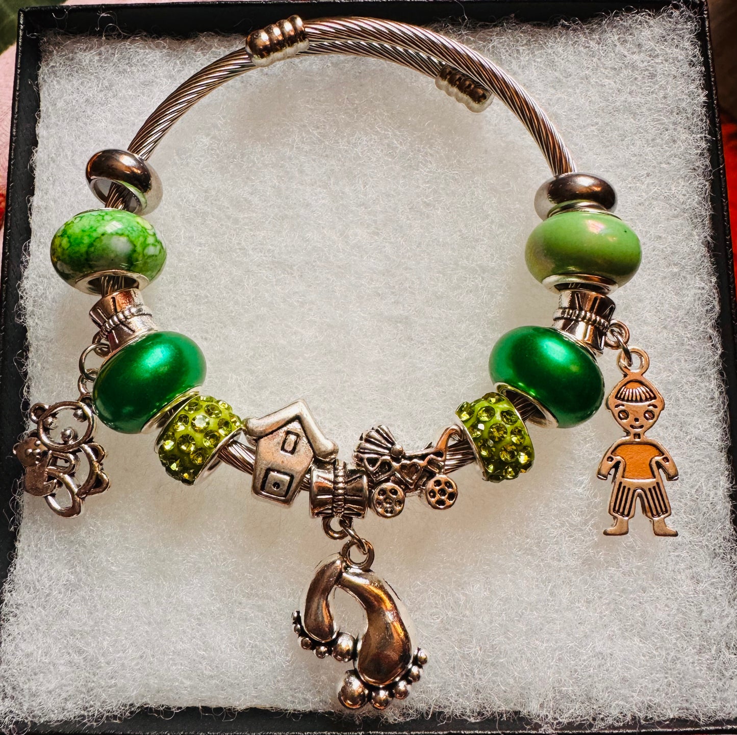 Green Series charm bracelet
