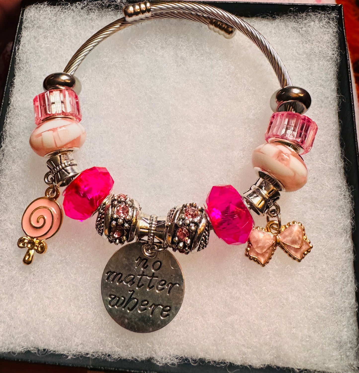 Pink Series charm bracelet