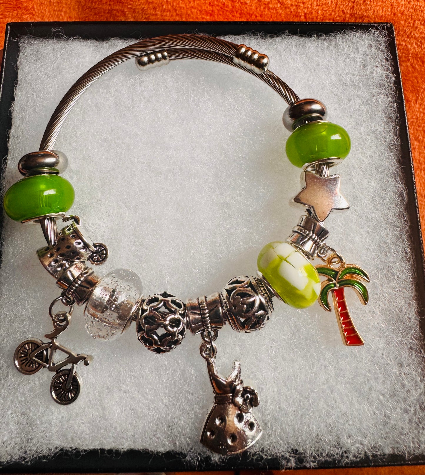 Green Series charm bracelet