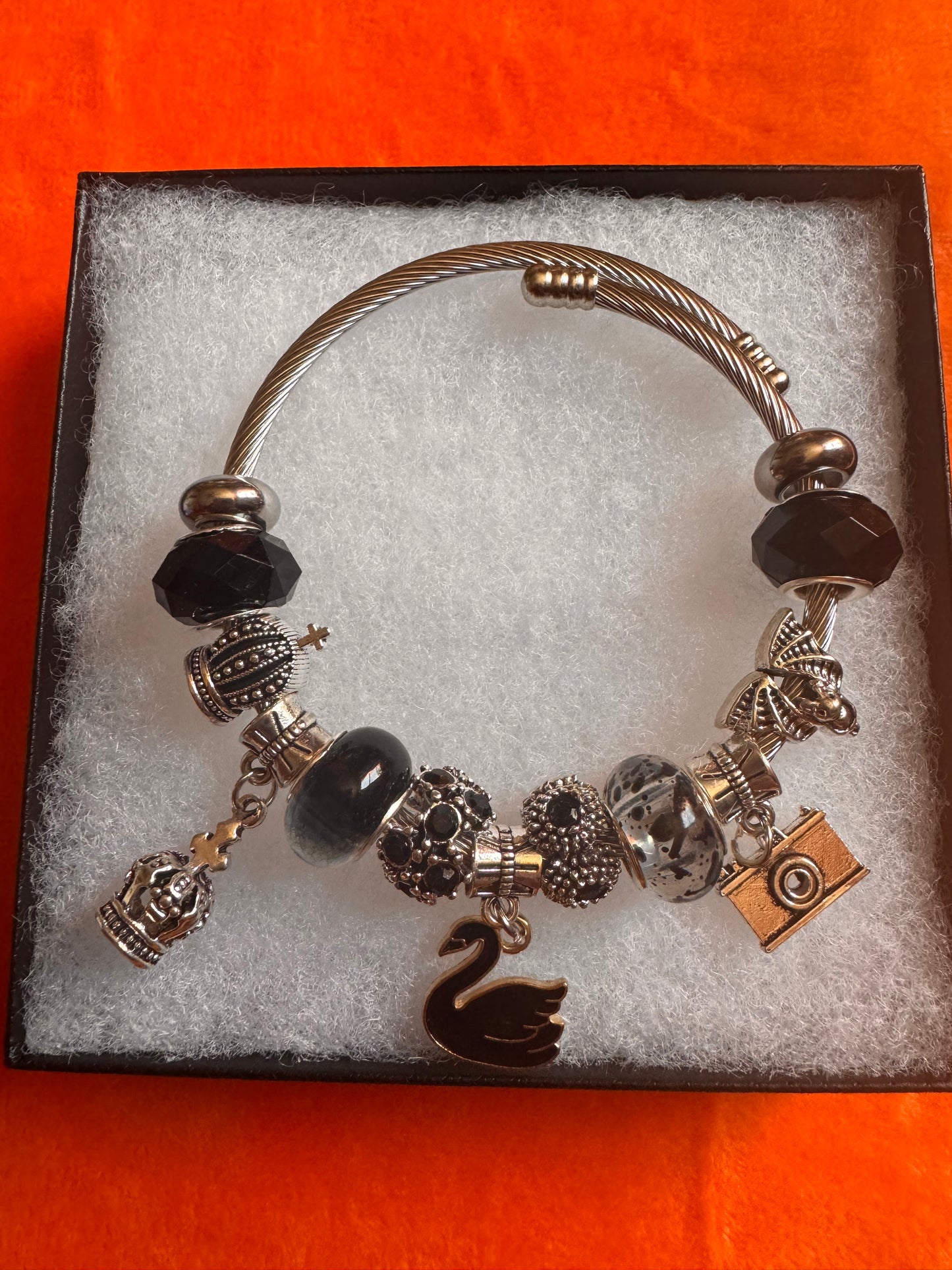 Onyx series charm bracelet