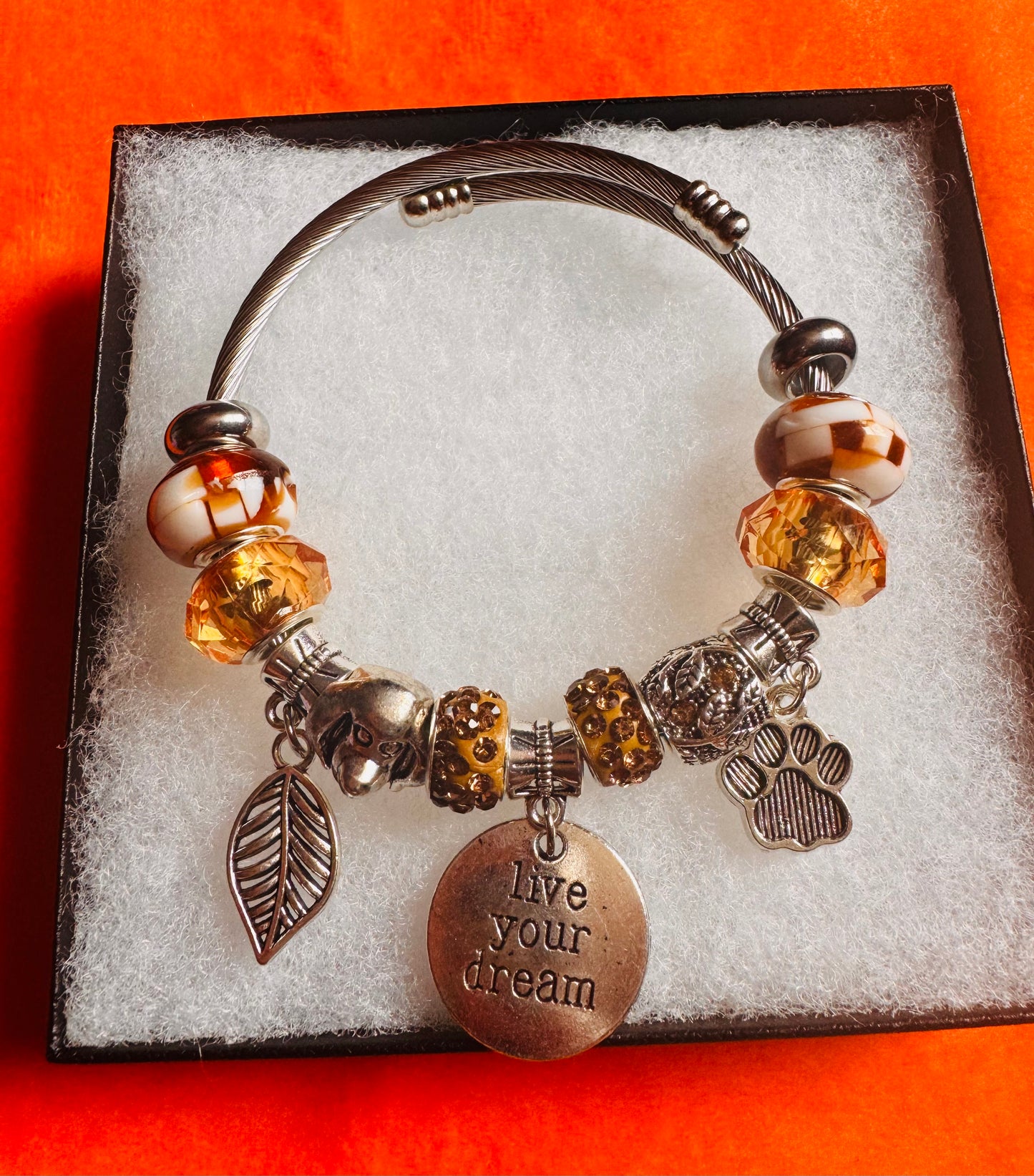Brown Sugar series charm bracelet