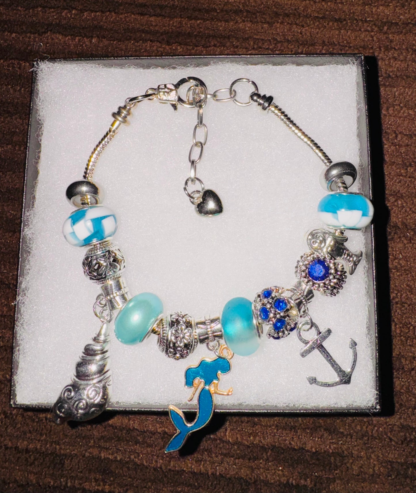 Blue Series charm bracelet