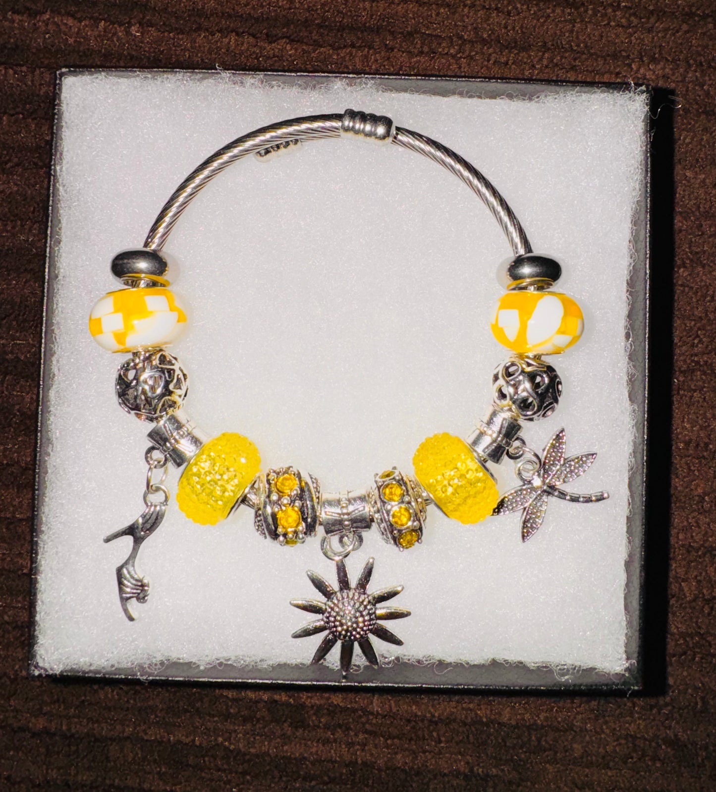 Yellow series charm bracelet