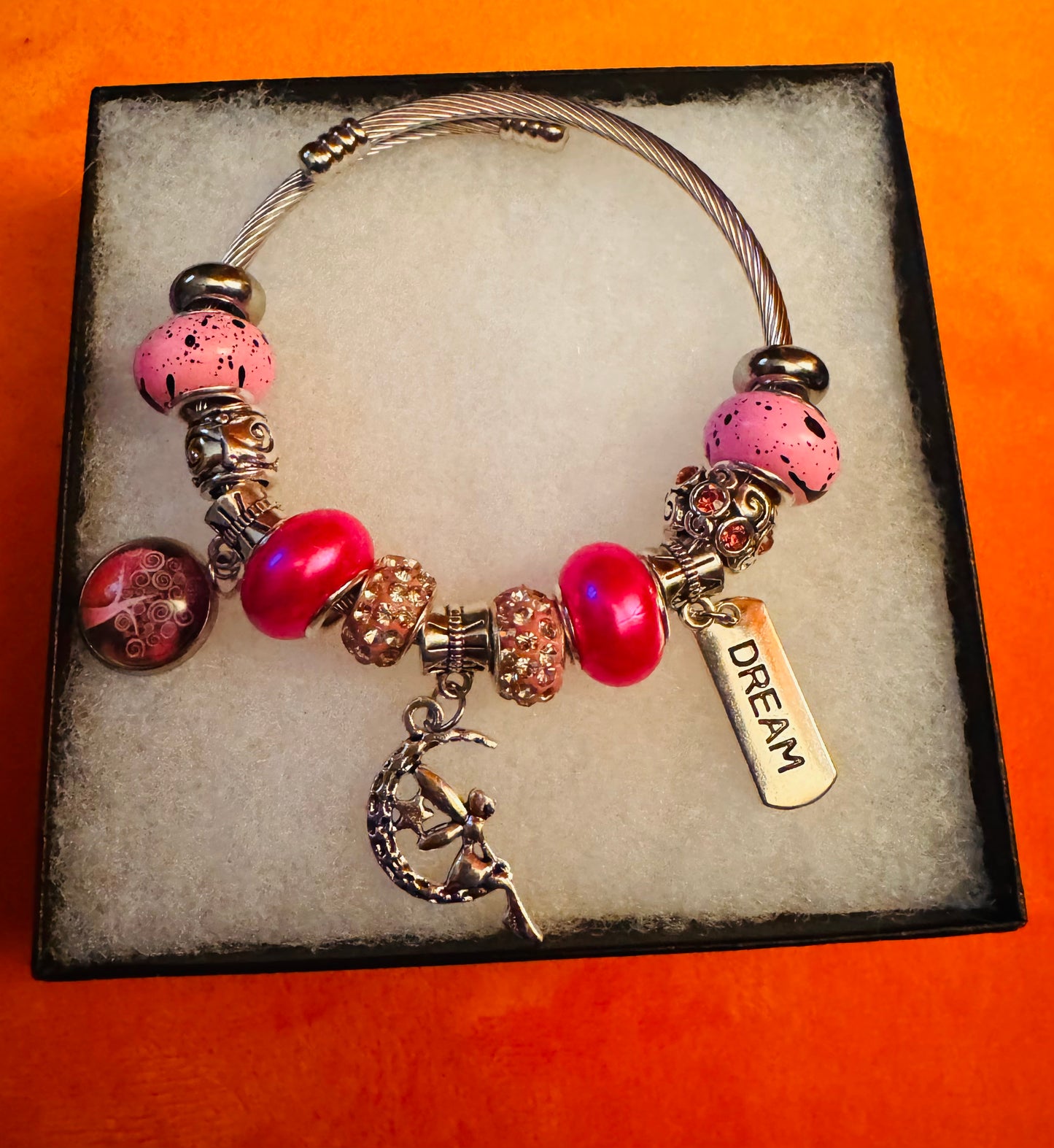 Pink Series charm bracelet