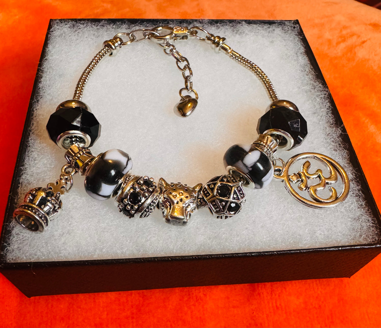 Onyx series charm bracelet