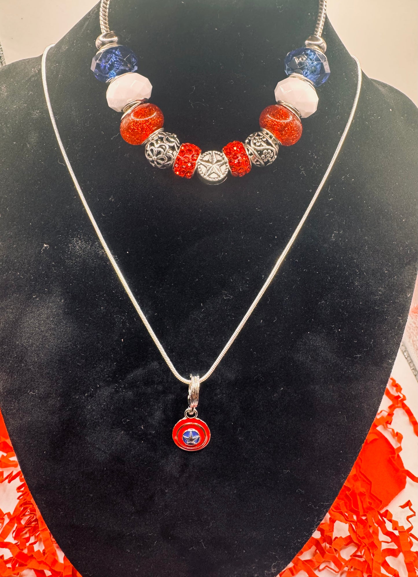 Charm Bracelet necklace set