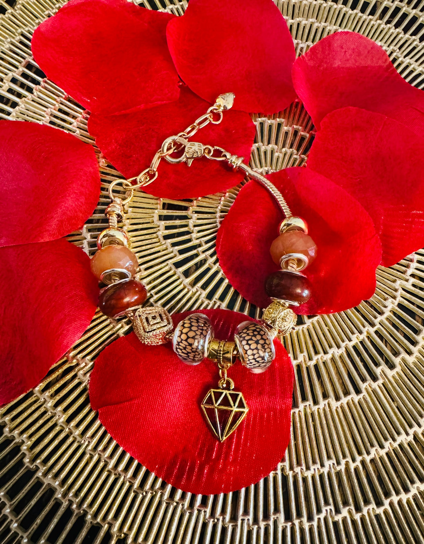 Brown Sugar series charm bracelet