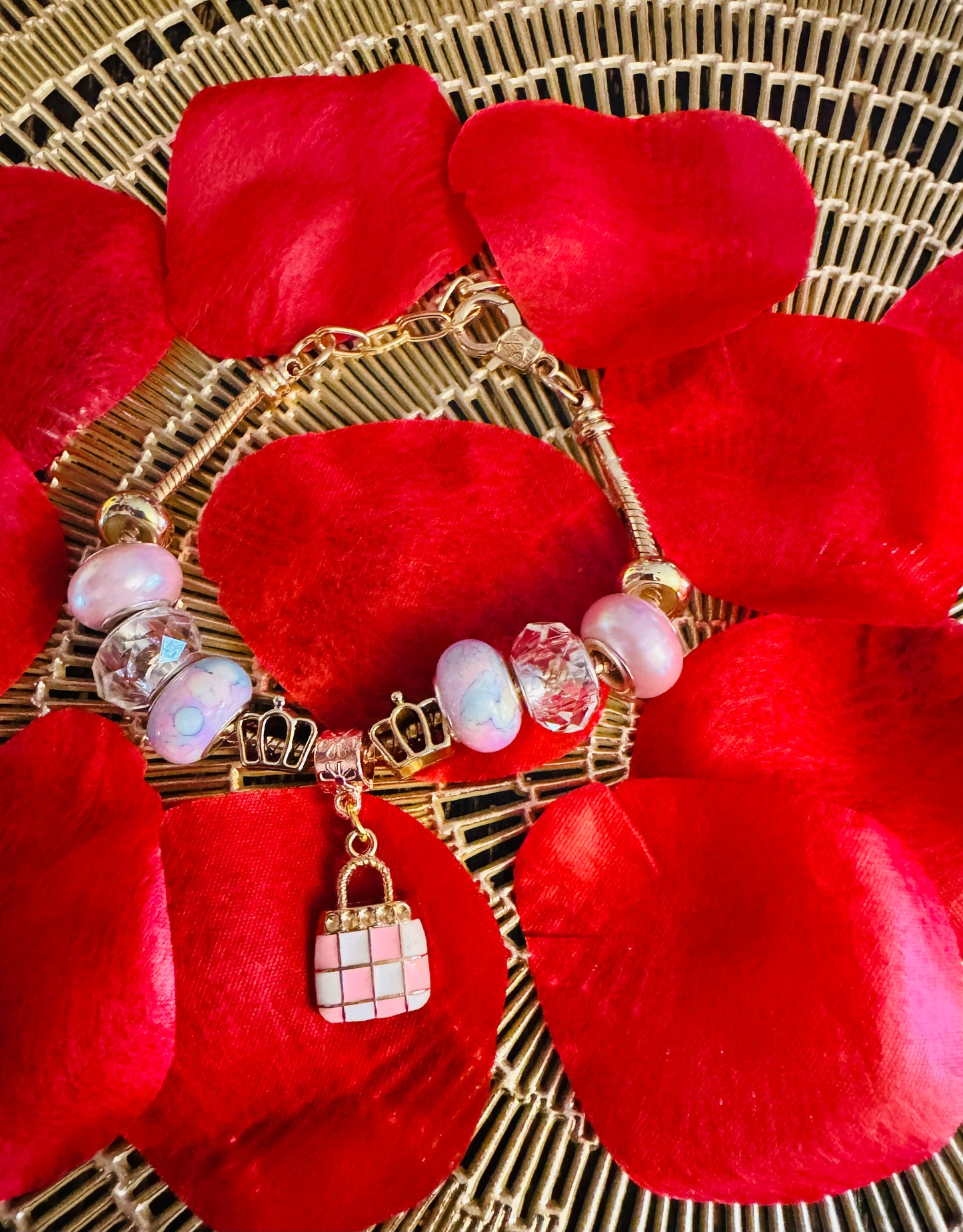 Pink Series charm bracelet
