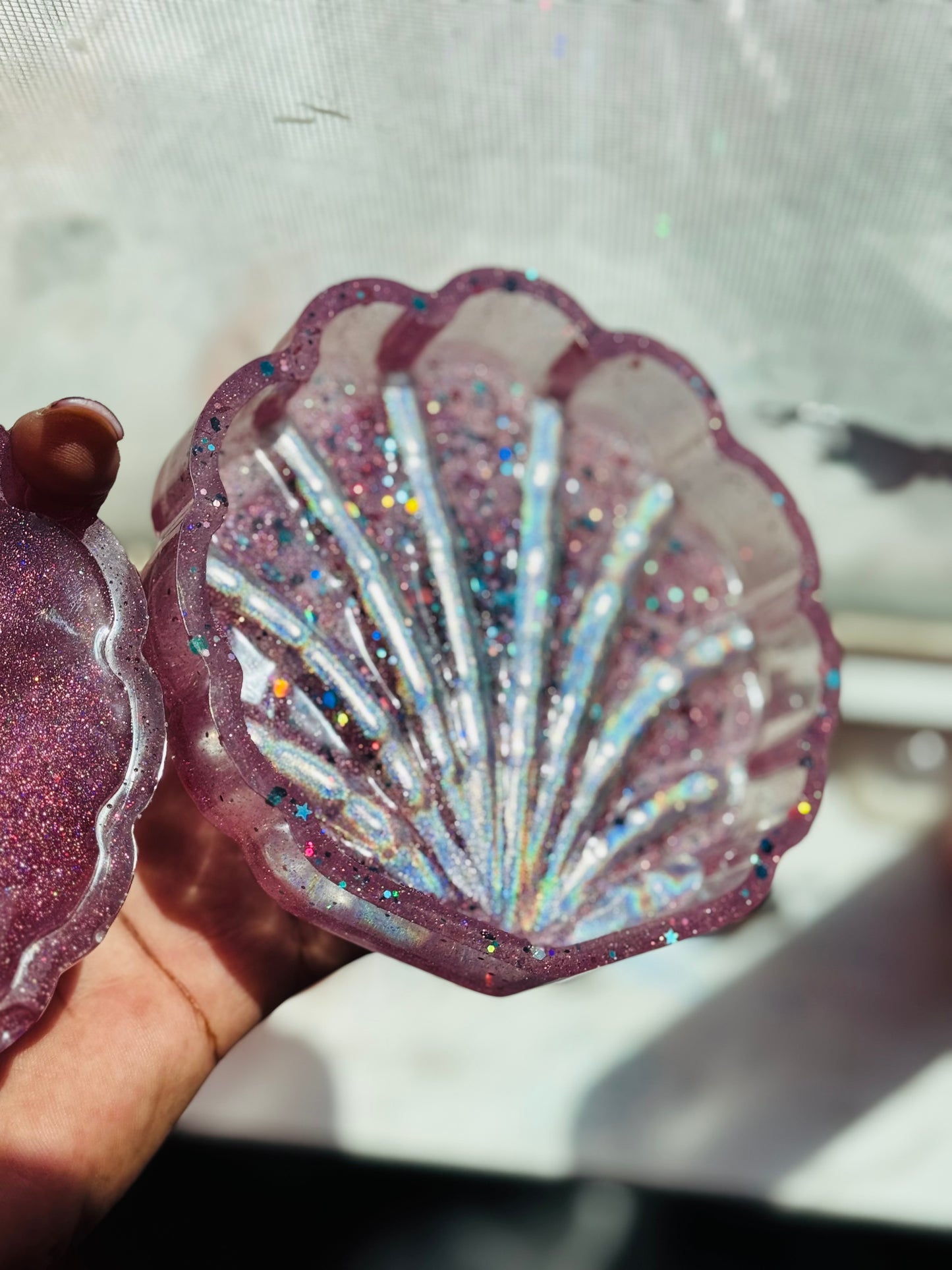 Clam Shell Jewelry box