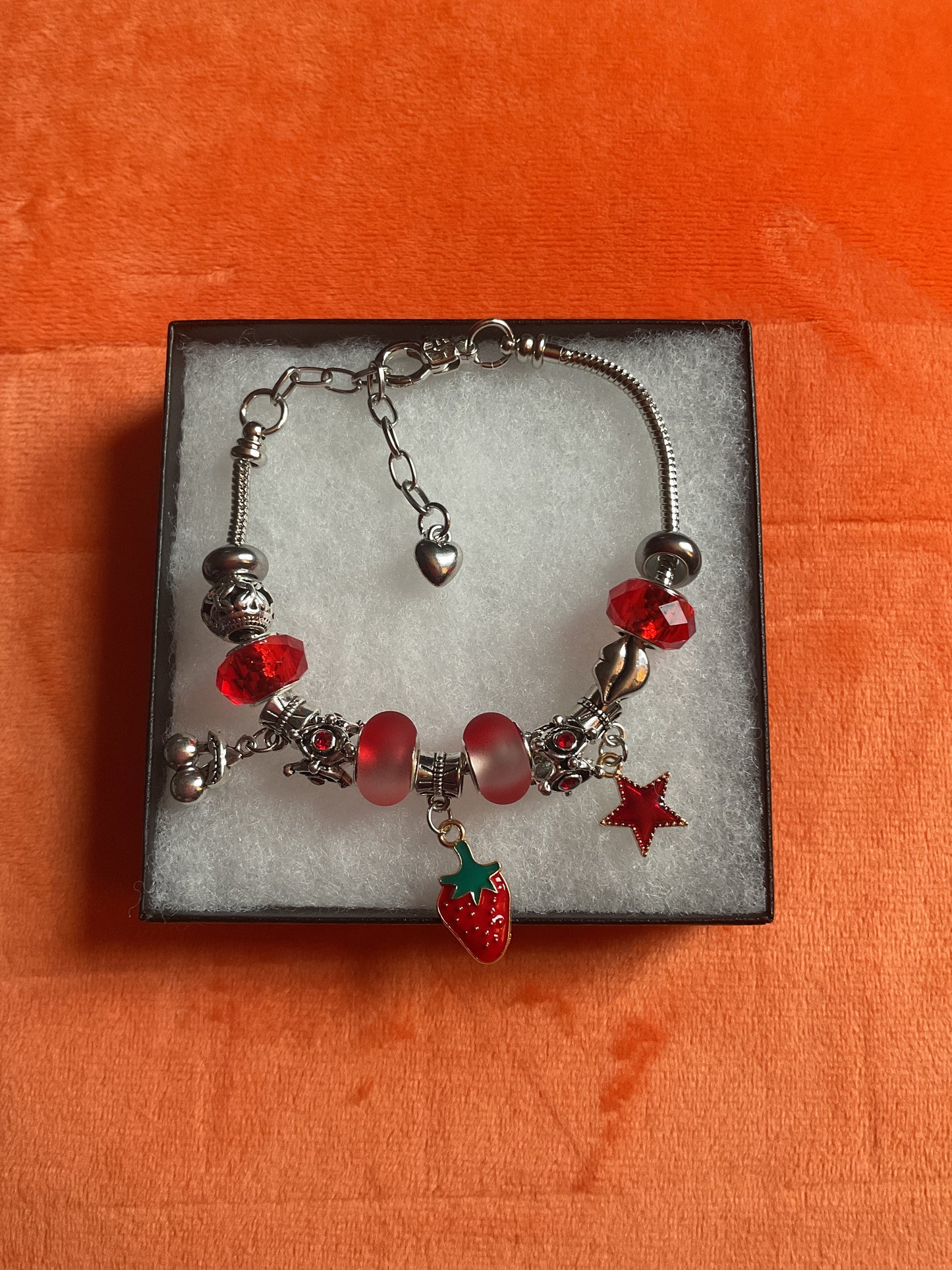 Red Series charm bracelet